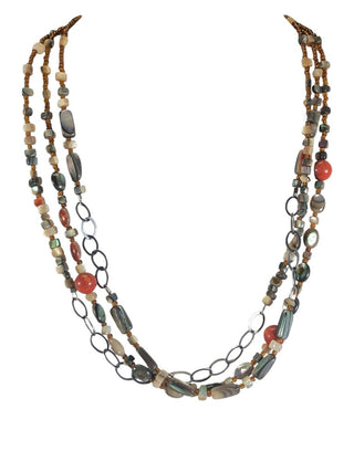 R SS 3 Strand Fiesta Fun Necklace