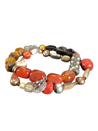 R SS One in a Vermillion Stretch Bracelet Set