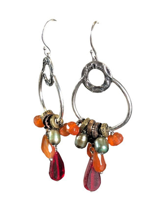 R SS Radiate Stone Earrings