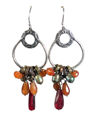 R SS Radiate Stone Earrings