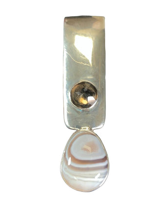 sterling stone pendant