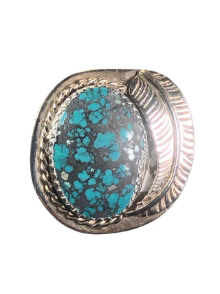 sterling turquoise adjustable ring