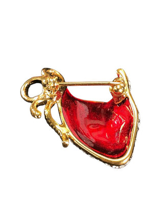 crystal face mask pin