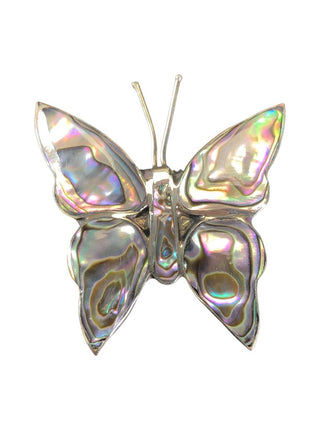 alpaca abalone butterfly pin