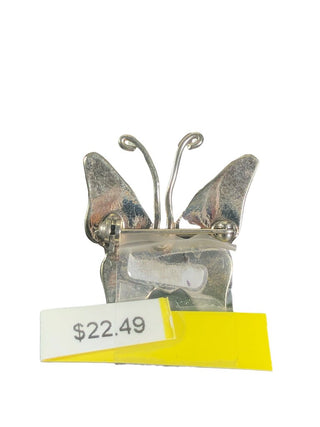 alpaca abalone butterfly pin