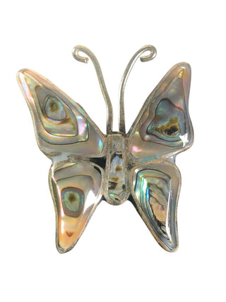 alpaca abalone butterfly pin