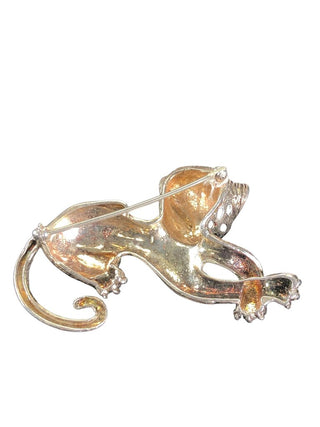 vintage sterling cheetah pin