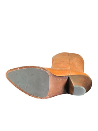 tall leather with low heel