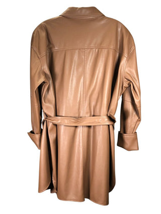 Faux leather Button Up