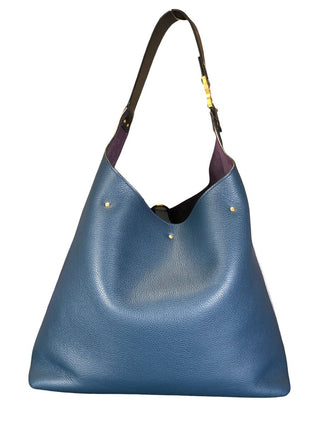 Hobo bag in grained leather
