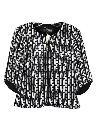 NWT Beaded Zip Front