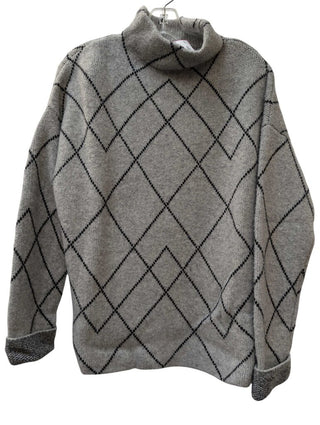 Wool Blend Print Pullover