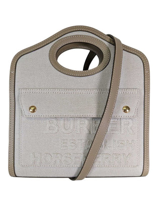 Mini Horseferry Linen Cotton Canvas Pocket Bag