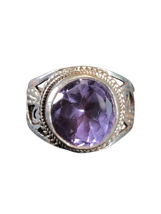 SS Stone Ring w/Band
