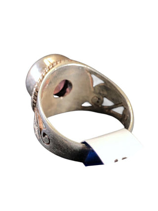SS Stone Ring w/Band