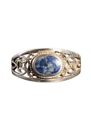 SS Stone Band Ring