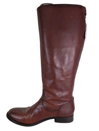 Tall Leather Back Zip