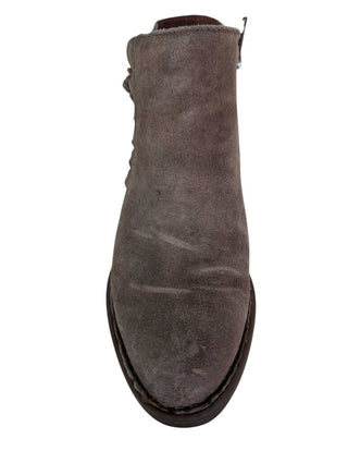 Suede Side Zip/laced Booties