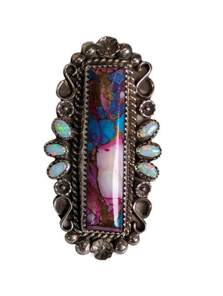 Sterling Mohave Opal Ring