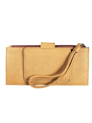 Saffiano Leather Wristlet