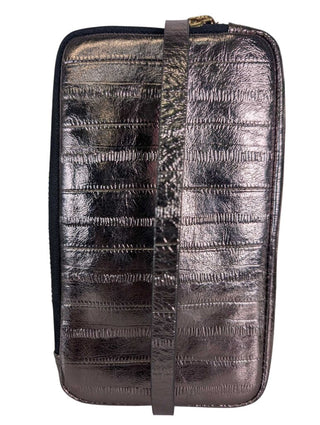 Metallic Zip Around Crossbody