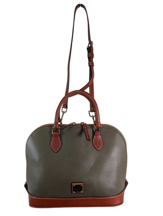 Pebbled Leather Domed Satchel