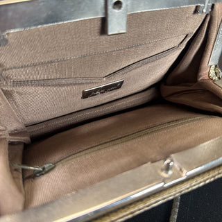 Lizardskin w/chain strap stone clasp