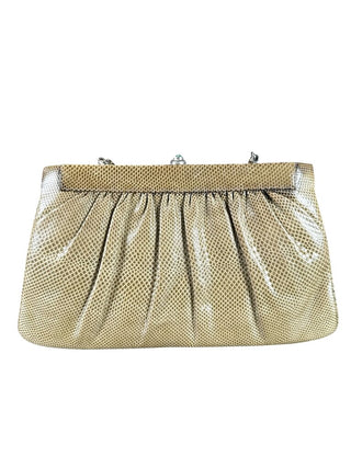 Lizardskin w/chain strap stone clasp