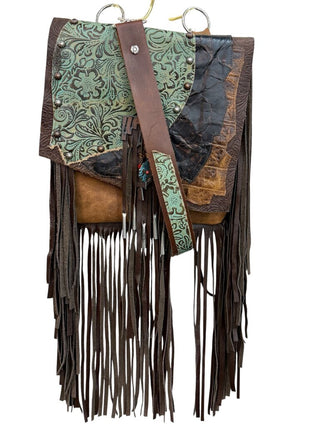 Leather Fringe Crossbody