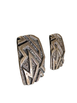 Nickel Silver Signed Earrings