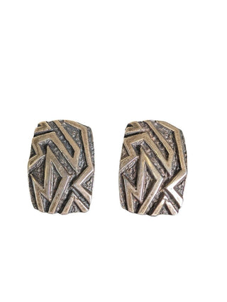 Nickel Silver Signed Earrings