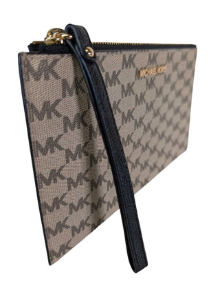 Leather Zip Top Wristlet