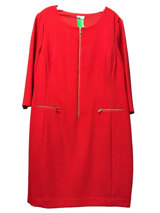 Zip Front Dress with Silver Hardwear