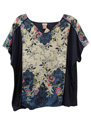 Short Sleeve Flower & Paisley Design