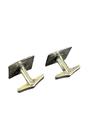 Sterling Silver Aztec Mayan Cuff Links Marked Bertha Mexico