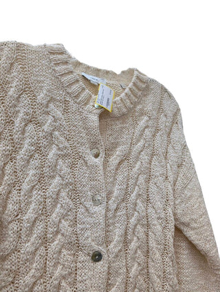 Cable Knit Button Up