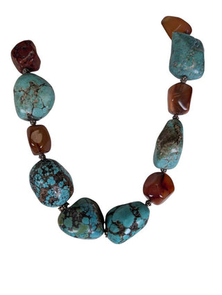 Chunky Turquoise Stone Necklace