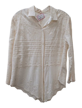Long Sleeve Button Up Embroidered