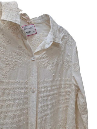 Long Sleeve Button Up Embroidered