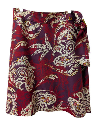 Print Wrap Skirt