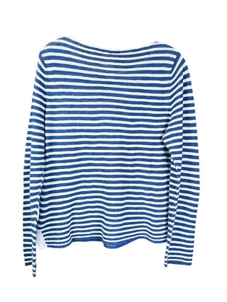 Striped linen blend