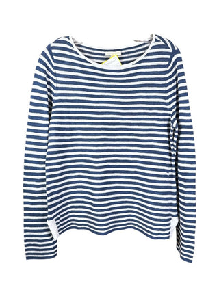 Striped linen blend
