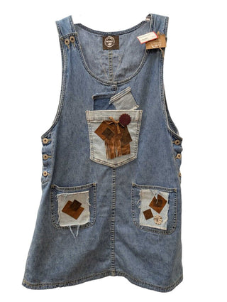 Denim Dress w/Patchwork