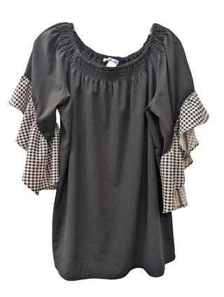 Ruffled Sleeve Blouse