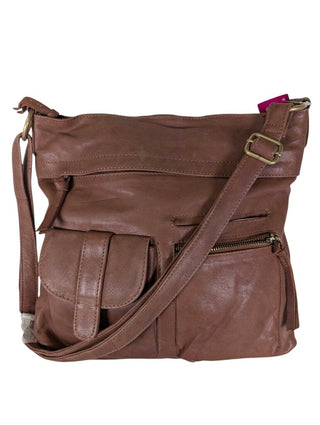 Leather Messenger Crossbody