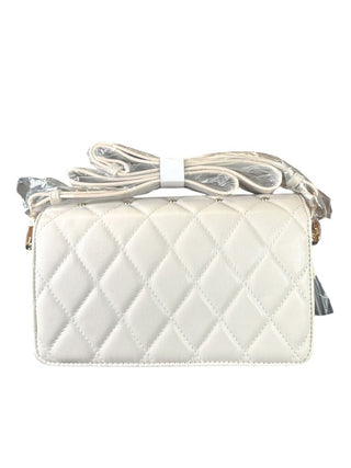 NWT quilted faux leather studded w/zip coin purse