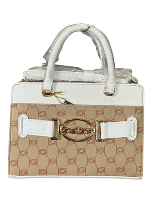 NWT faux leather signature shoulder bag