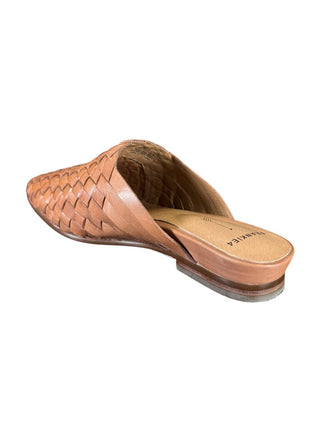 Leather Woven Slide