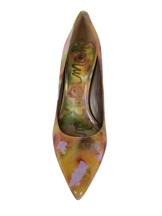 Pointed Toe Heel Color Wash Abstract