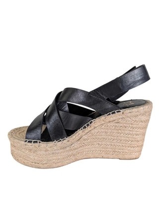Alenni Espadrille Platform Wedges Strappy Leather